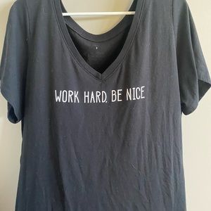 Work Hard Be Nice Graphic Tee - Torrid Sz3